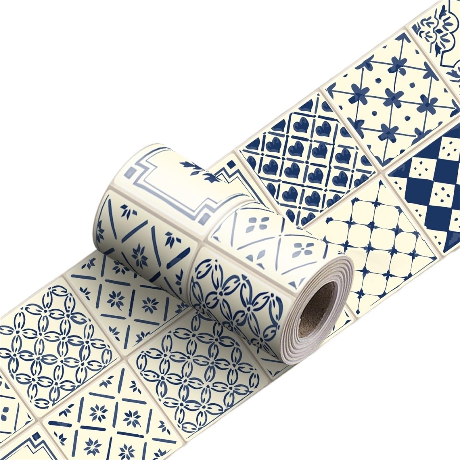 Cenefas Decorativas Adhesivas Azulejos línea de cintura tira decorativa rodapié baño Peel Stick cocina Backsplash pegatina pared cerámica(YX-178,30cmX240cmX1roll)