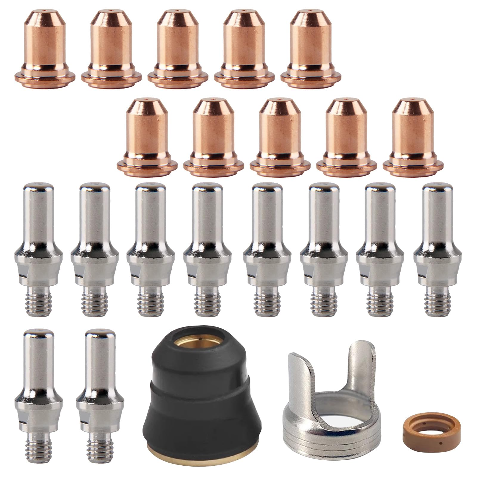 Consommables pour torche de coupe plasma IPT-60 PT-60 électrode anneau support buse 1,0 mm lot de 23