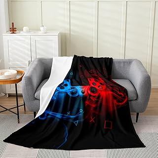 Gaming Fleece Blanket for Child 40x50 Boys Game Controller Throw Blanket Teens G - Compare price
