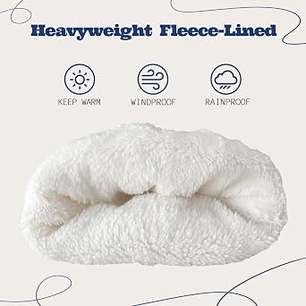 ACUSHLA Windproof Waterproof Cuffed Beanie, Thermal Fleece Lined Winter Hat | Waterproof windproof beanie with thick fleece lining and thermal warmth for skiing, hiking, running, cycling outdoor use
