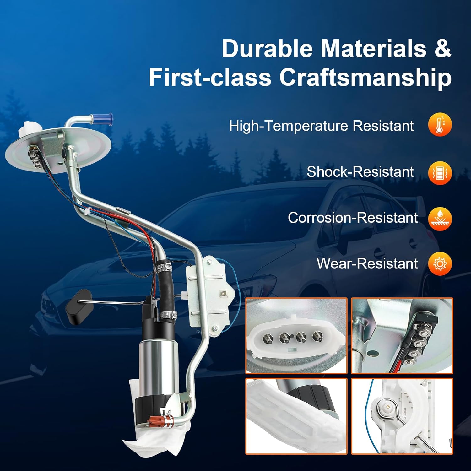 Fuel Pump Compatible with for Ford Ranger Mazda B2300 B4000 1989 1990 1991 1992 1993 1994 1995 1996 1997 2.3L V6 2.9L 3.0L 4.0L L4，Replace E2078S F57Z9H307E