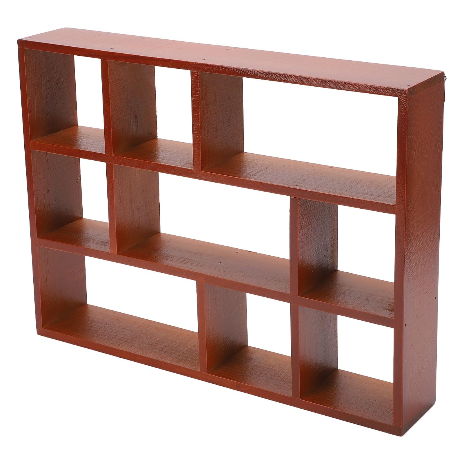 Étagère de bureau murale bois organisateur rangement 9 compartiments