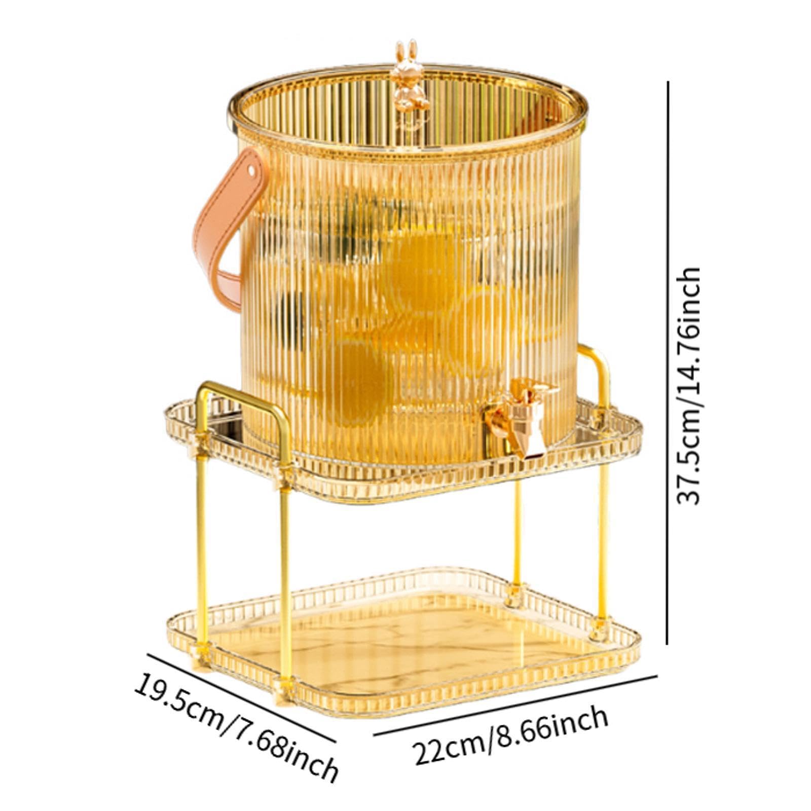 F Fityle Dispensateur Dispensier Juice Container Spigot équipé de grande capacité à eau froide Joute d'eau carafe pour la cuisine au thé aux fruits de la, 3.5l
