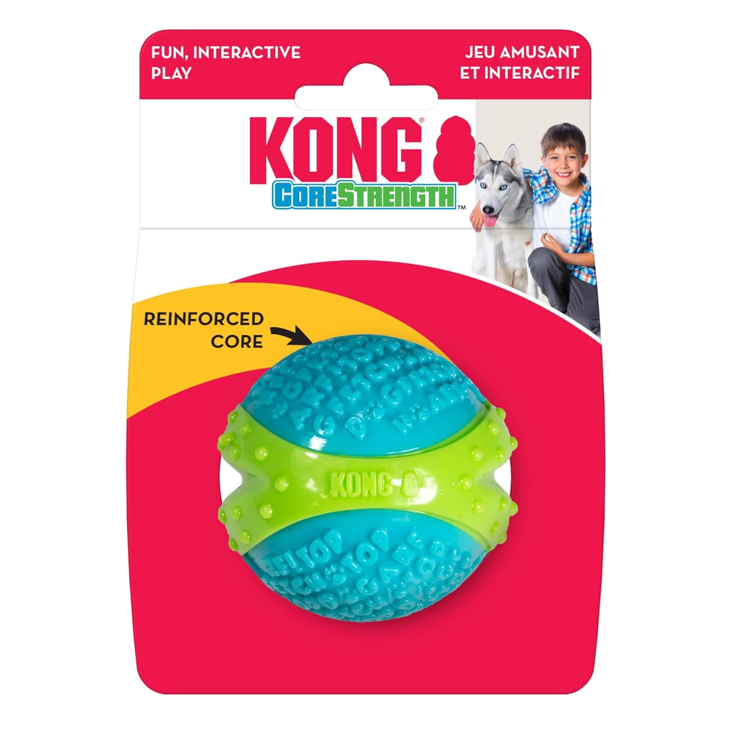 KONG - CoreStrength� Ball - Long Lasting Dog Dental and Chew Toy - For Medium Dogs 8 71dLQ lfk5L. SL1500