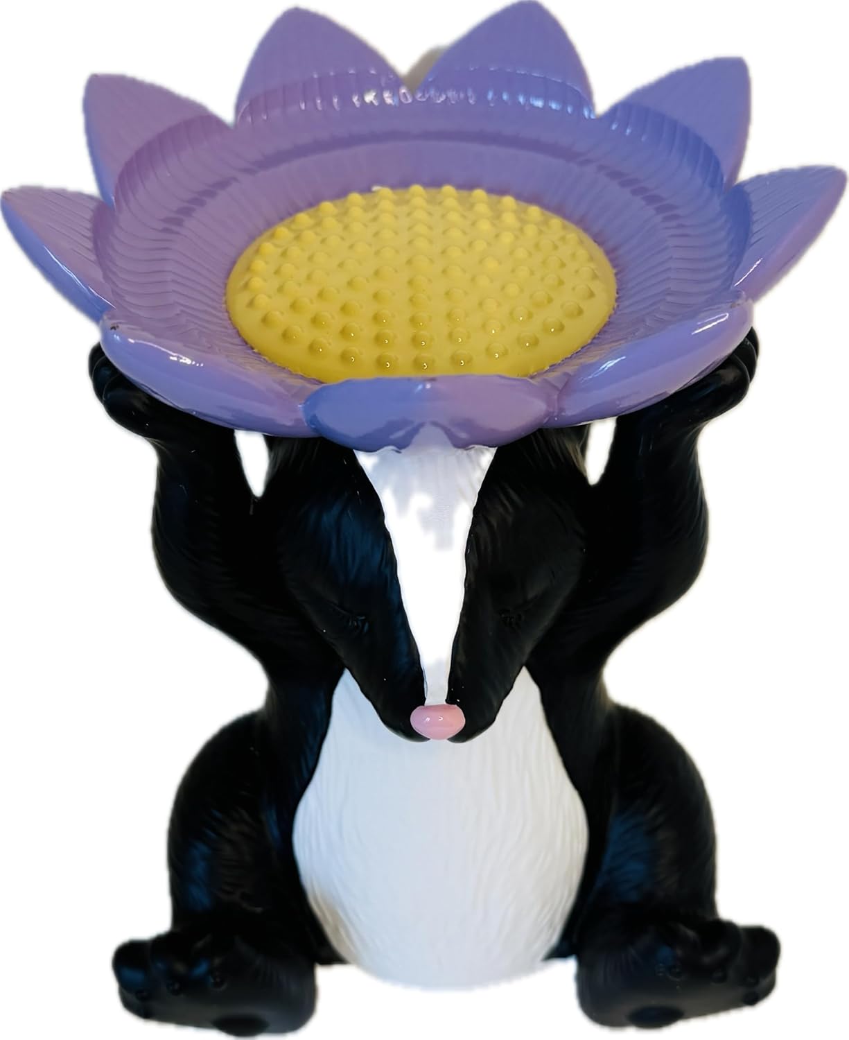 Bath and Body Works Flowery Skunk Zorillo Pedestal 3-Wick Candle Holder
