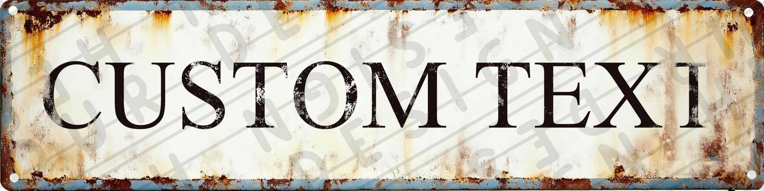 Custom Metal Sign 16x4 Personalized Text Industrial Workshop Sign