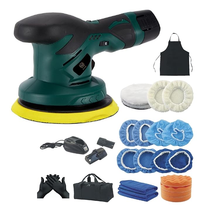 Buy ULTICOR, Cordless Car Buffer and Polisher Kit, Brushless Car