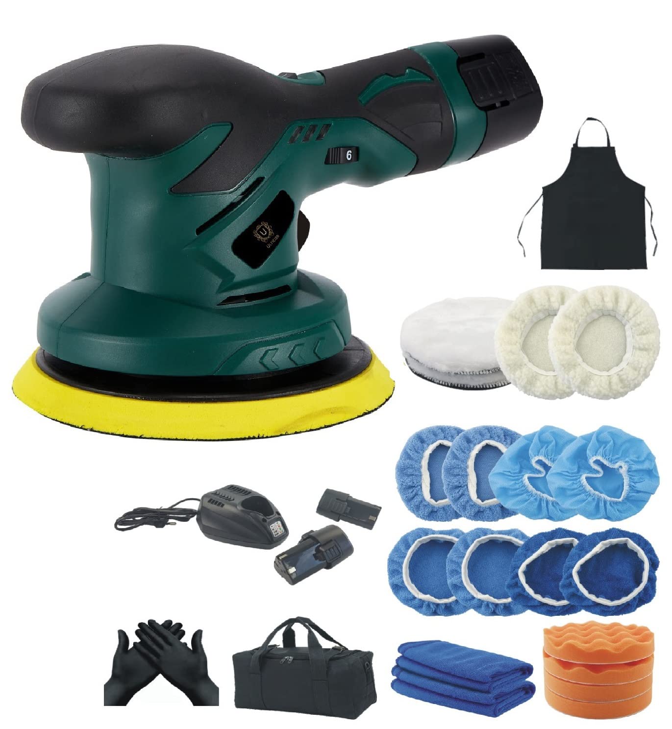 Buy ULTICOR, Cordless Car Buffer and Polisher Kit, Brushless Car
