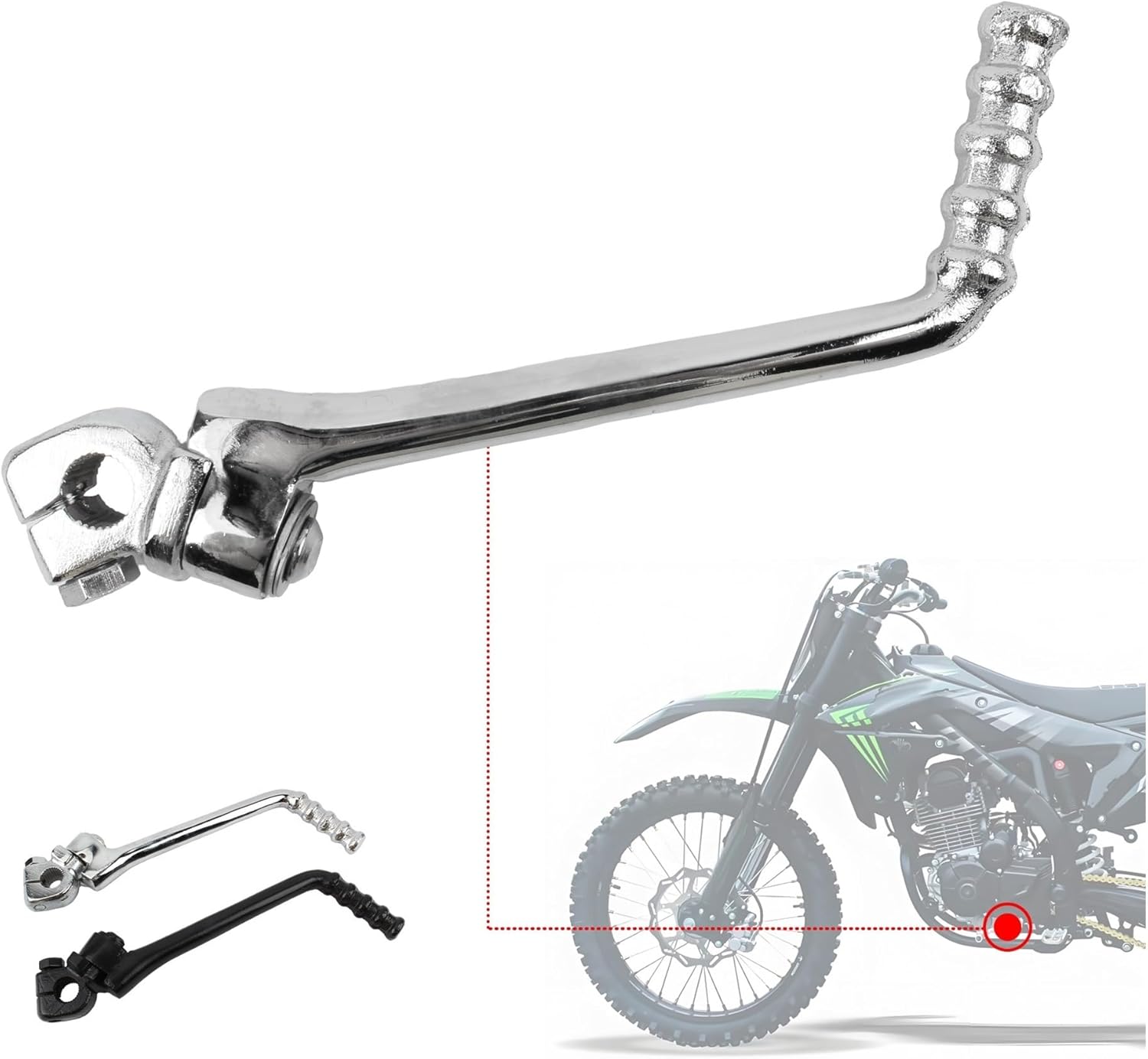 Motorbike Gear Shifter 13mm Motorcycle Kick Start Lever Pedal Motorcycle Pedal Kick Start Lever for Dirt Pit Bike 50cc 70cc 90cc 110cc -150cc