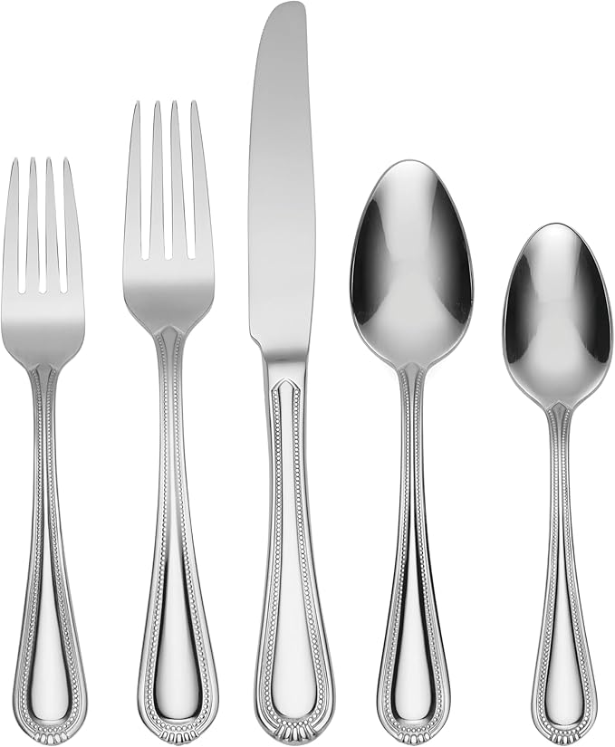 Oneida Countess 45-Piece Everyday Flatware Set with Serving Utensils
