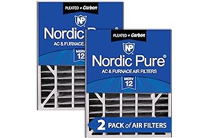 Nordic Pure 20x25x5 MERV 12 Air Filter 2-Pack