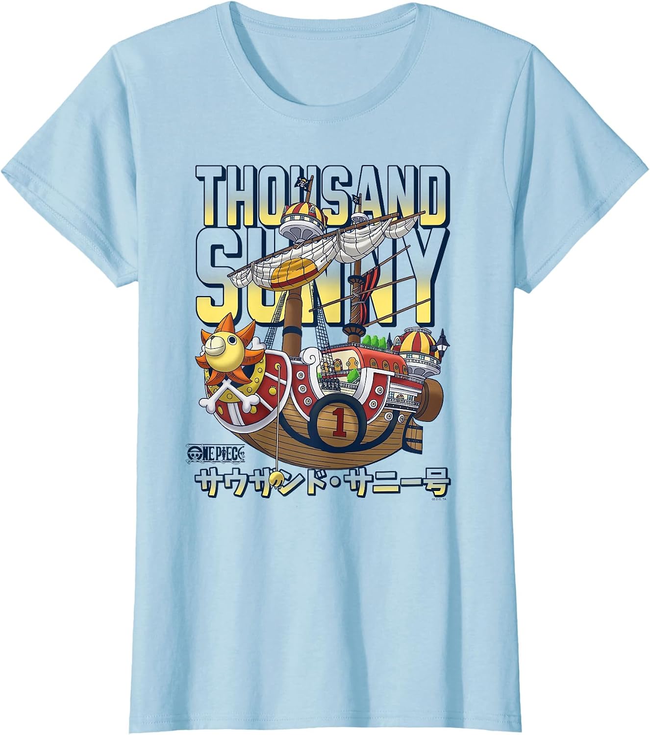 One Piece Anime Thousand Sunny Pirate Ship T-Shirt