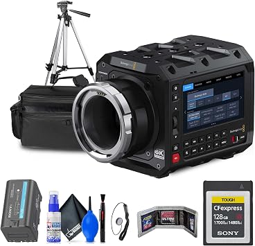 Blackmagic Design Pyxis 6K Full-Frame Cinema Box Camera ARRI PL CINECAMCPYXH60LFPL + 128GB CFexpress Type B Card + Case + Tripod + BP-U35 + Cleaning Kit + Card Wallet + Lens Cap