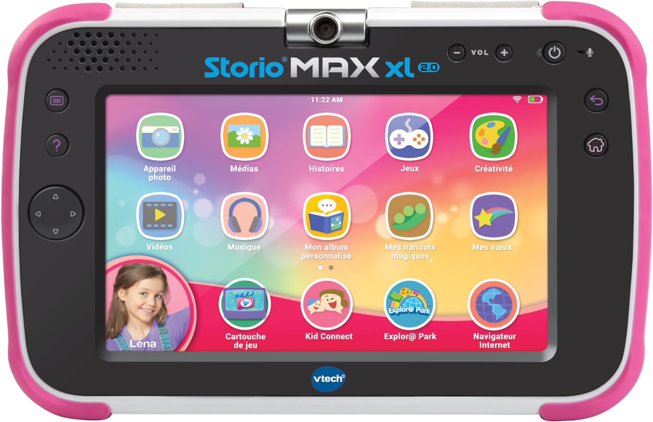 Vtech Storio Max XL 2nd Pink Tablet - 7 Inch Children's Tablet 1% Learning Function - French Version