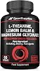 L-Theanine Green Tea Extract with Added Lemon Balm Extract and Chelated Magnesium Glycinate - Derived from Green Tea Leaves - Sleep & Relaxation Support - Mental Clarity