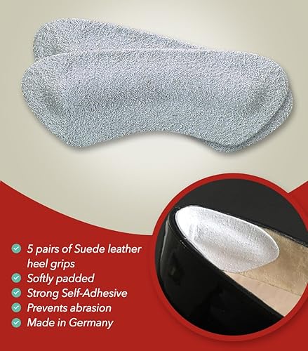 Miniatura 7 de pedag Tacones de cuero de gamuza Stop con diseño alemán curtido vegetal, amortiguación suave que evita ampollas, ayuda a que los zapatos se ajusten