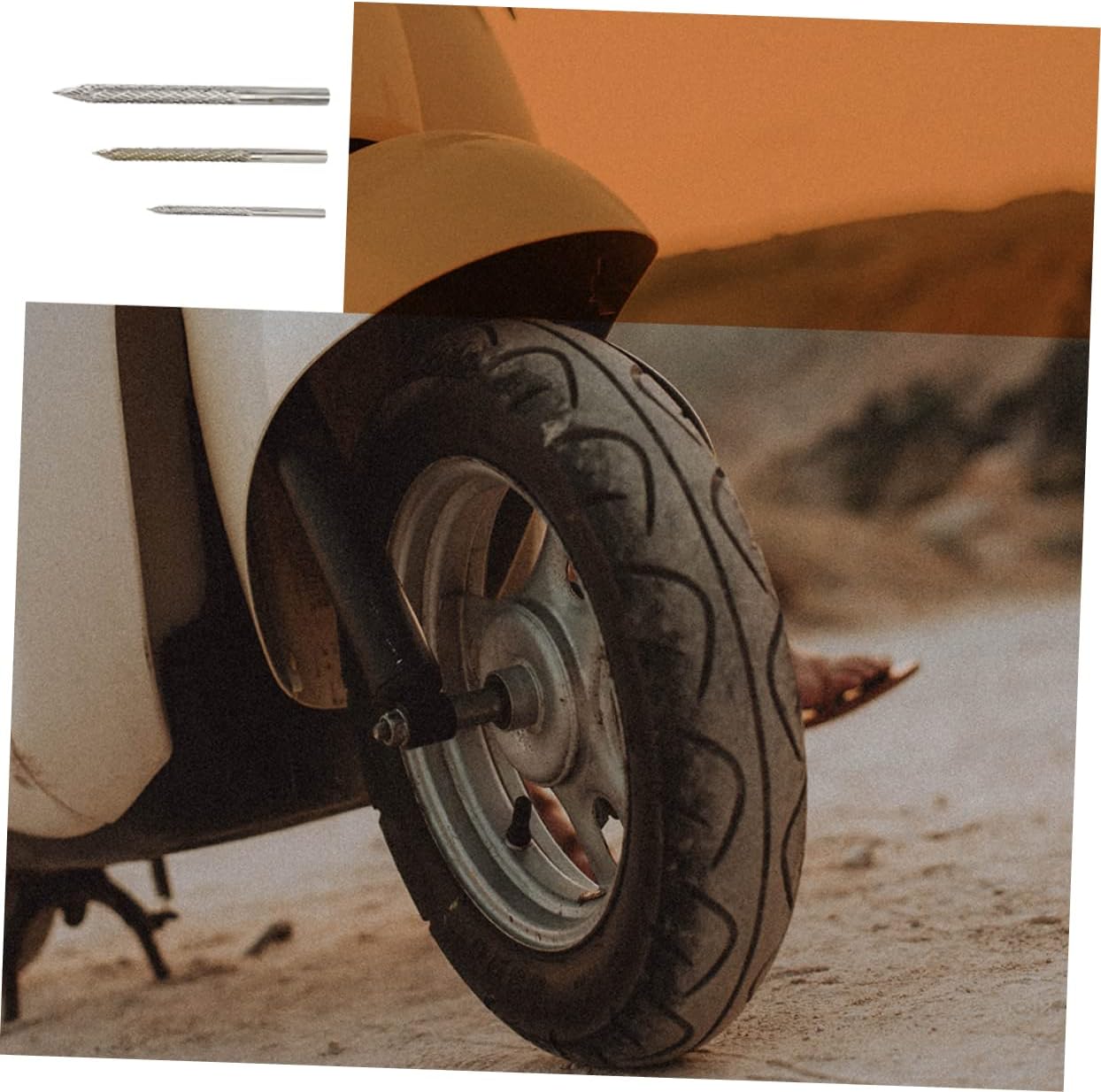 2sets Reamer Bit Metal Tire Repair Cutter Tool Kit Includes Carbide Drill Bits for Efficient Vehicle Repairs Design for Trucks Motorcycles and More