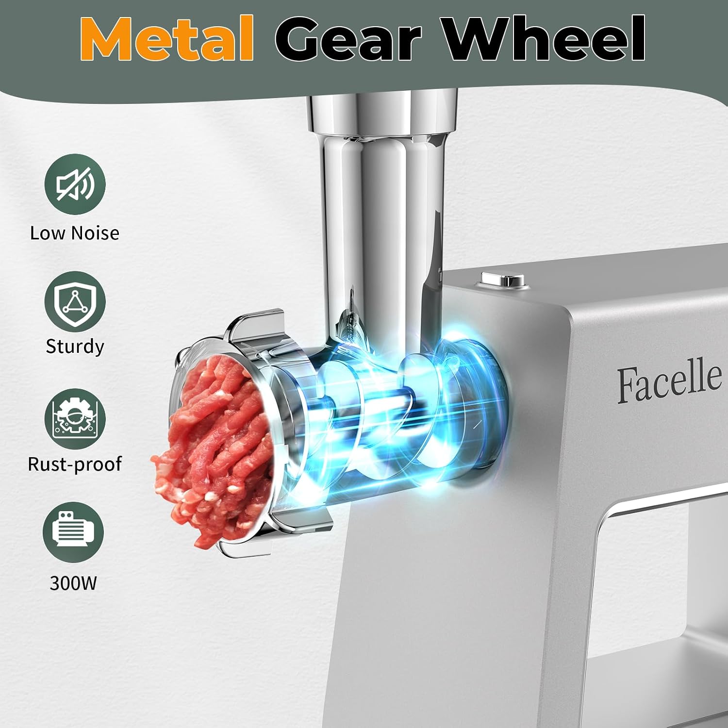Electric Meat Grinder for Home Use, Sausage Stuffer And Kubbe Kit