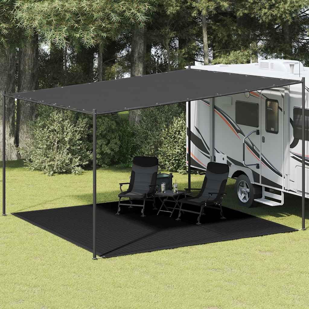 Tappeto per tenda, 400 x 400 cm, in polietilene HDPE, traspirante, impermeabile, campeggio, attività all'aperto, per comfort