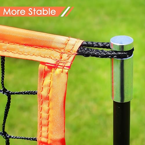 Miniatura 3 de Pantalla en L de béisbol portátil, pantalla protectora ligera para jarra, equipo de práctica de béisbol, red de lanzamiento de béisbol, con marco de