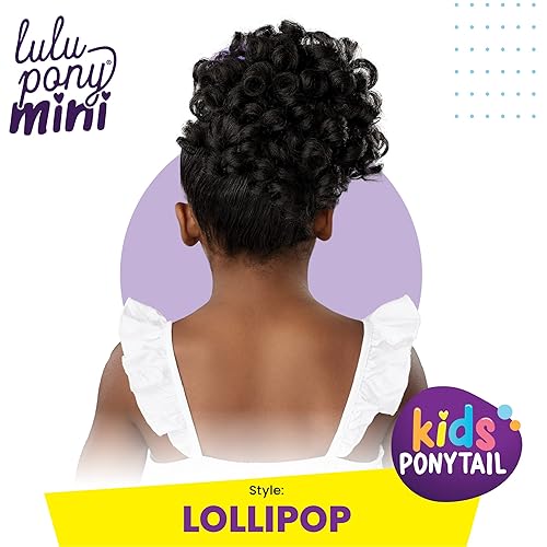 Miniatura 5 de Sensationnel Lulupony Mini - Lollipop cola de caballo con cordón para niños sintético pony up do wig piece (T227)