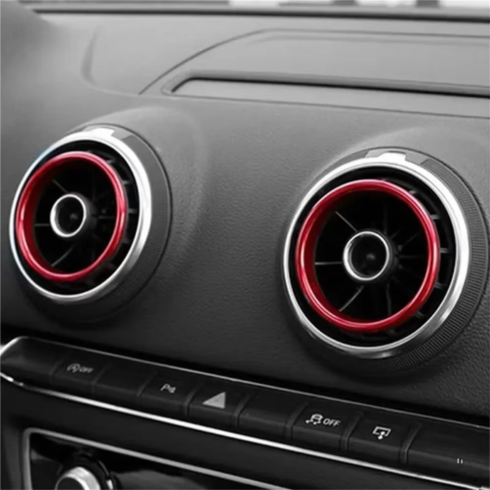 Compatible Con Para A3 3th Sedan 2013 2014 2015 2016 Consola Central De Aire Para Automóvil Ajuste Salida Cubierta Anillo Interior Estilo
