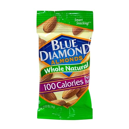 Miniatura 2 de Blue Diamond Almonds, Almendras crudas naturales enteras, bolsas de 100 calorías para llevar, caja de 7 unidades (paquete de 6)