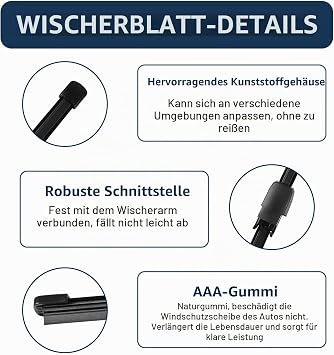 Car Rear Wiper Replacement for VW Golf 5 2003-2008 Golf 6 2009-2013