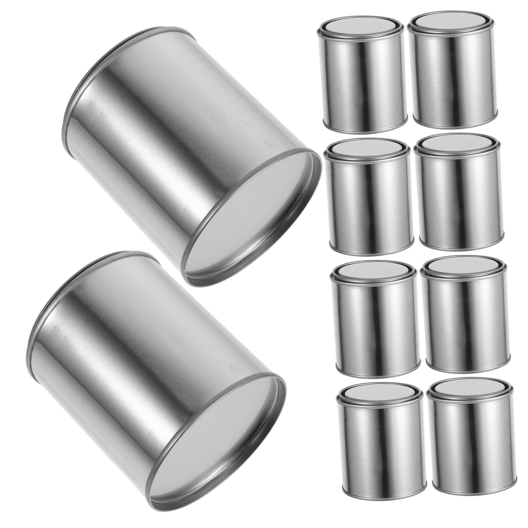 Seaux Ronds Scellés 12 Pots De Peinture Vides Conteneur De Stockage De Peinture Industrielle De 0 4 L