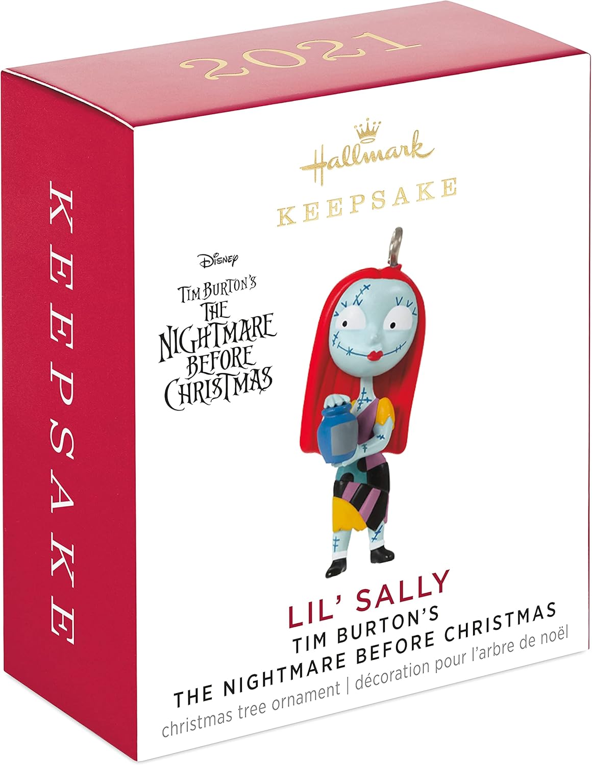 Hallmark Keepsake Disney Tim Burton's The Nightmare Before Christmas Pumpkin King Miniature Tree Topper, 4.14"