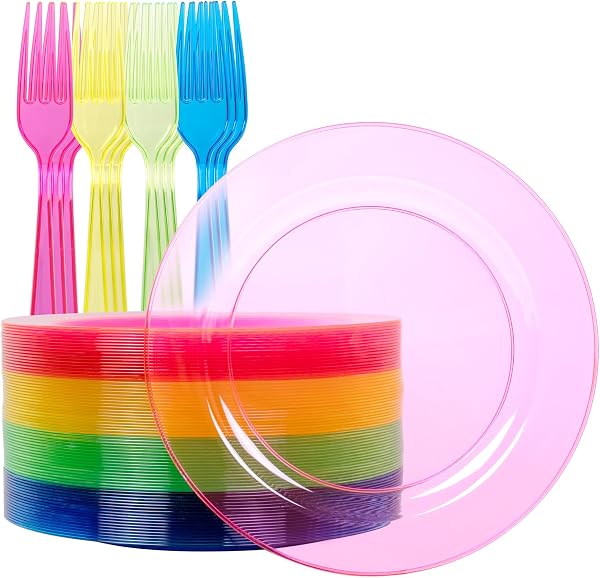 Clear Square Dessert Plates