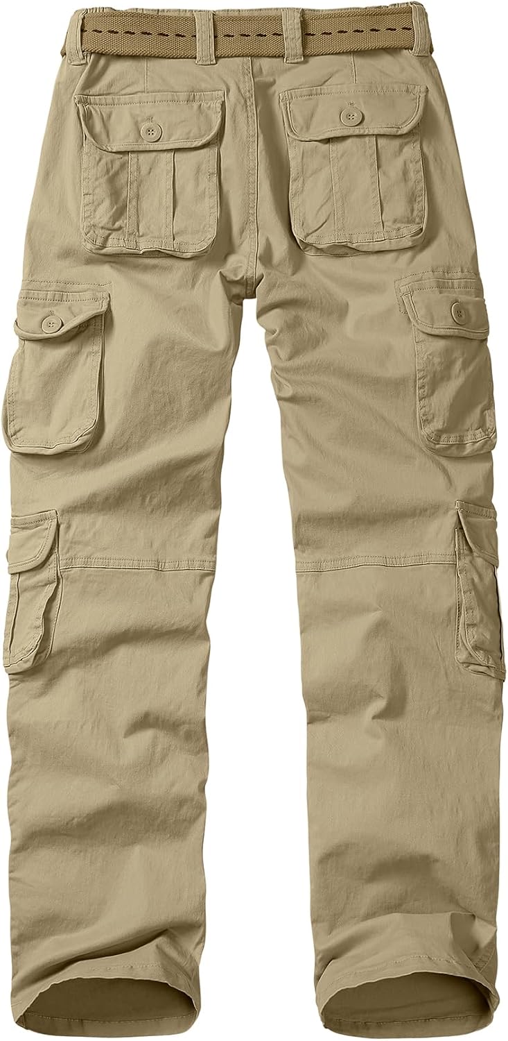 Womens Cargo Pants with Pockets, Women's Casual Military Army Hiking Combat Tactical Work Pants Trousers