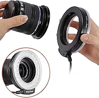 Vista 4 de Flash de luz de anillo macro con pantalla LED compatible con Nikon D3000