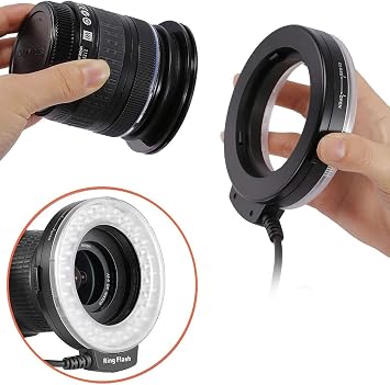 Macro Ringlight Flash with LED Display Compatible with Nikon D5600