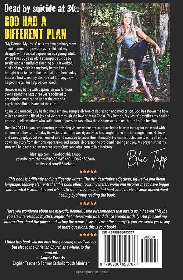 Miniatura 2 de My Demon, My Jesus Delivered from Demonic Oppression & Suicidal Depression Brought Back from Death Into Victorious Life, Divine Joy & Visions