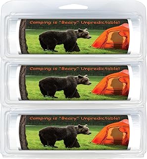 Themed Toilet Paper To Go - Camping, Hiking & Outdoors (3-Pack) (268 Camping is "Beary" Unpredicatble!)