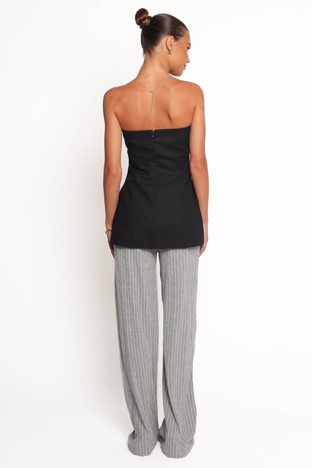 Petal & Pup Women's Afton-Pant-Black-White