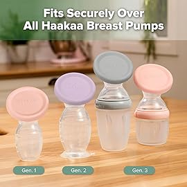 haakaa Manual Breast Pump Cap (Lavender) - Made of Premium Grade Silicone, Suitable for All haakaa Breast Pump