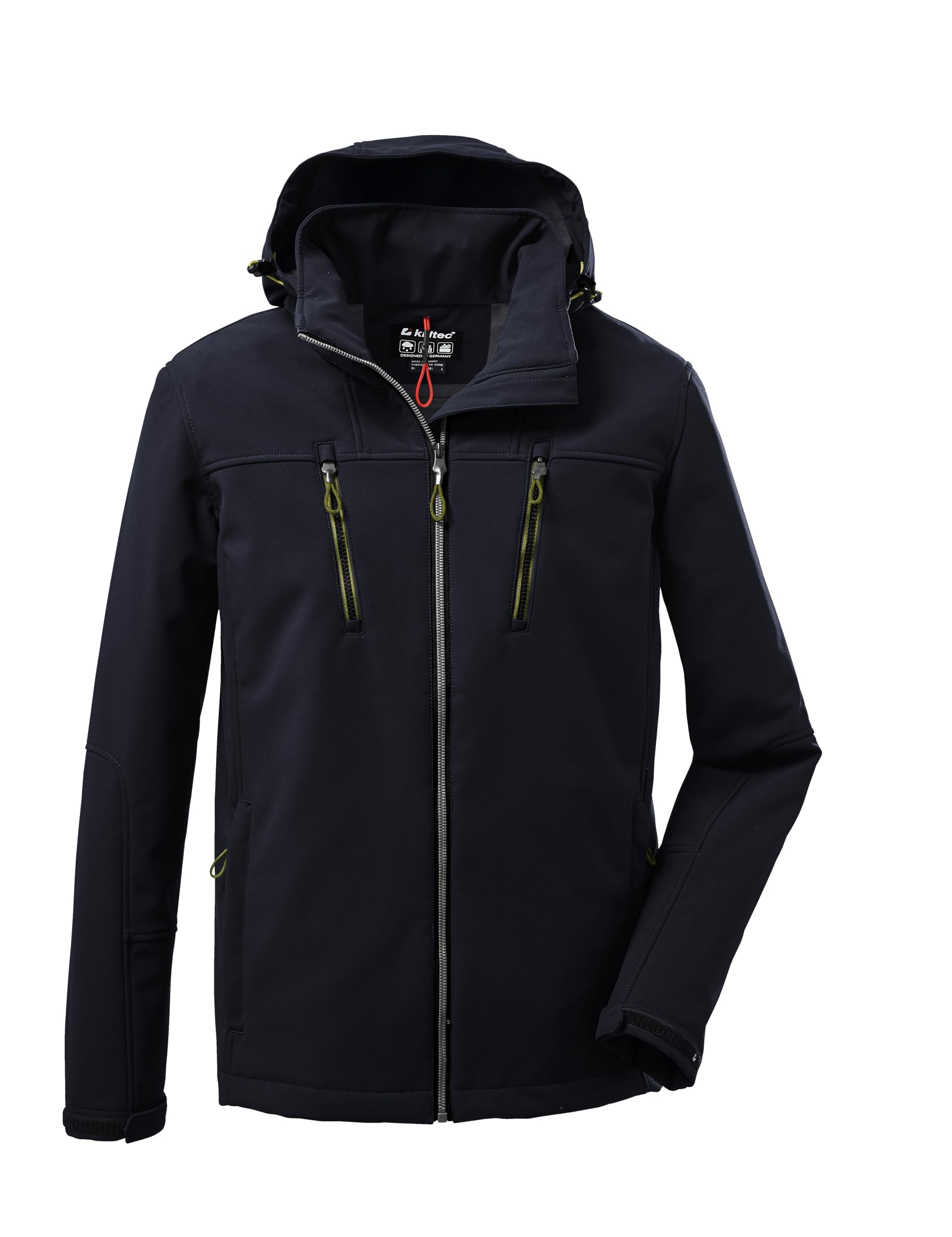 Killtec Herren Kow 163 Mn Sftshll Jckt Softshelljacke/Outdoorjacke mit abzippbarer Kapuze
