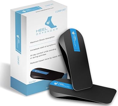 Heel Cups Alternative for Plantar Fasciitis by Heel Defender, Achilles Tendonitis Relief, Comfortable Shoe Inserts for Women & Children Designed by Leading Podiatrist to Relieve Foot Pain, Small