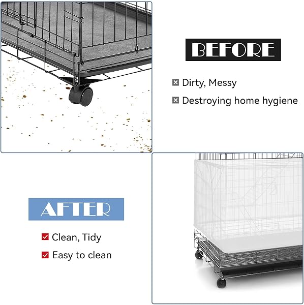 Trinkrittey Rete protettiva per gabbia per uccelli extra grande, universale, in rete di nylon, adatta per gabbie quadrate rotonde - 4