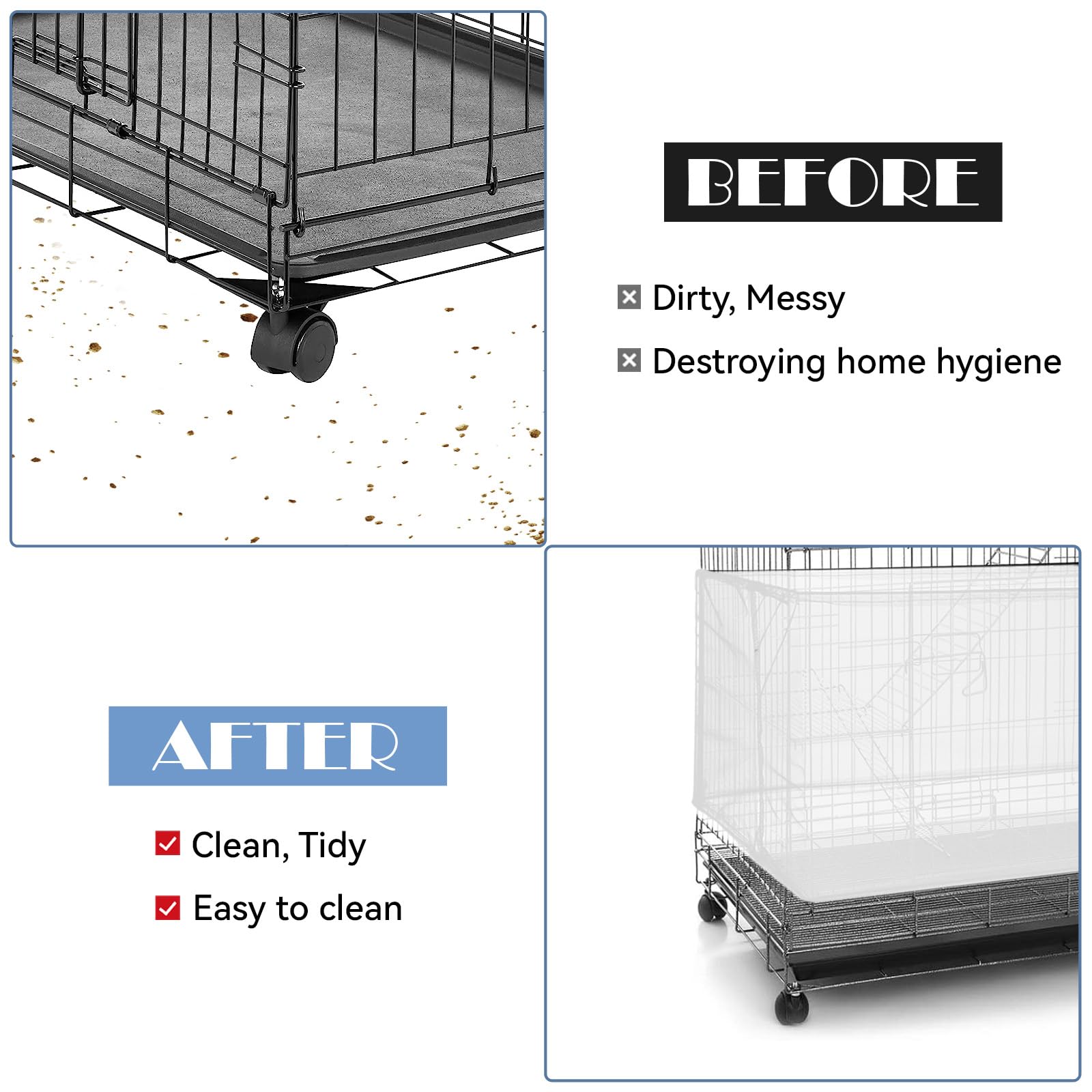 Large Bird Cage Seed Catcher, 31 x 118 inches Adjustable Large Bird Cage Cover Elastic Band Mesh Cages Cover Skirt Nylon Mesh for Parakeet Parrot Cages - image 4