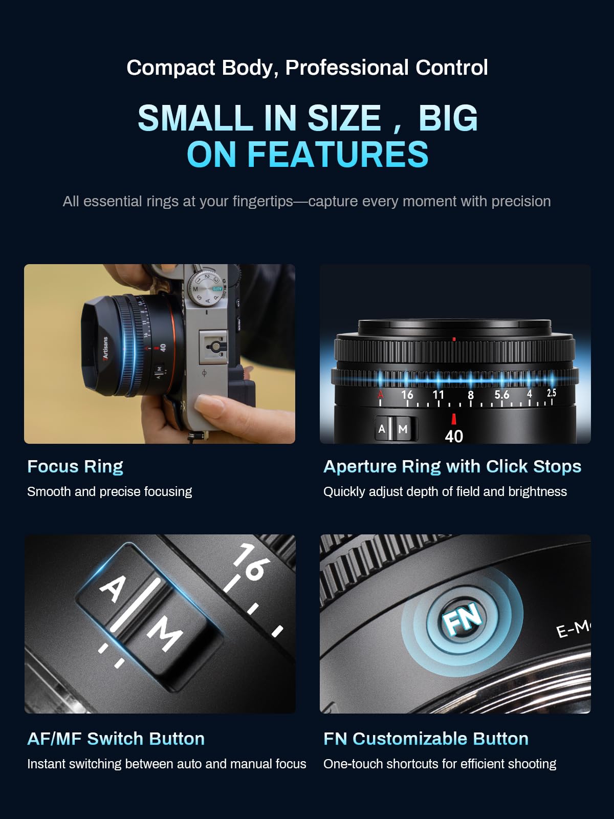 Amazon | 7Artisans AF 40mm F2.5 E フルサイズ対応 オートフォーカス