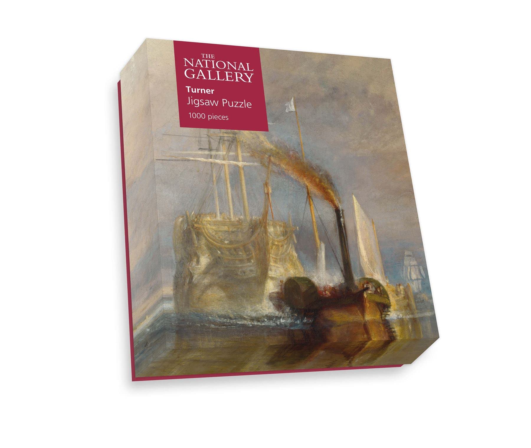National Gallery Puzzle 1000 elementów - Temeraire walki - wyprodukowane w Wielkiej Brytanii - niezwykle szczegółowe - obraz Hi-Def - 100% deska z puzzlami z recyklingu