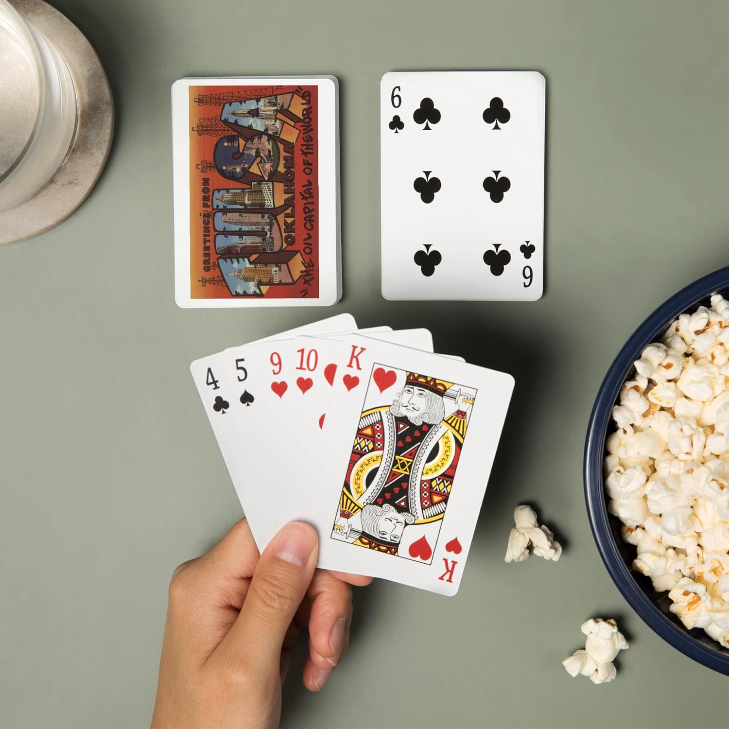 Lantern Press Greetings from Tulsa, Oklahoma, 52 Playing Cards for Adults, Poker Size Card Deck