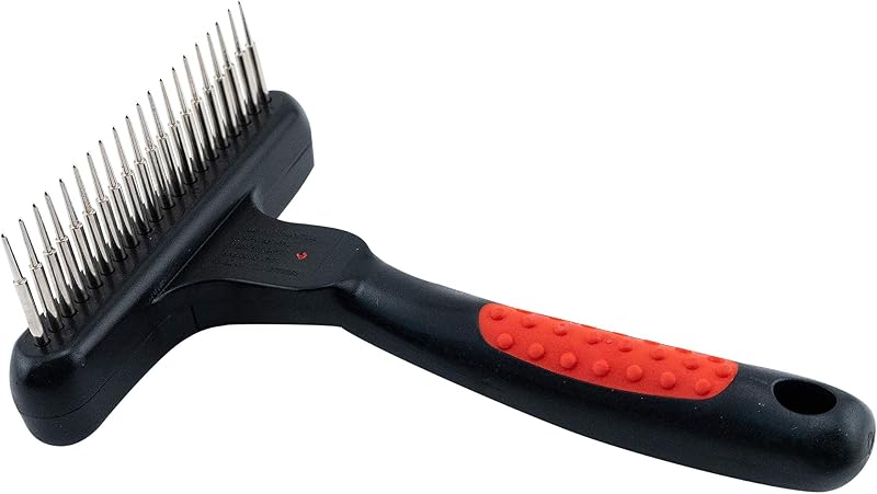 Rastelo para Subpelos de Cães Paw Brothers Magic Spring RYAN'S PET SUPPLIES, Pinos de Aço Inoxidável, 11,43 cm