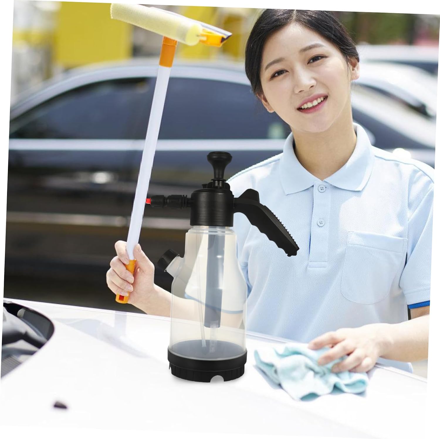 High Pressure Foam Sprayer for Cars Handheld Design Ergonomic Grip for Cleaning for Car Motorcycle and Rv Washing