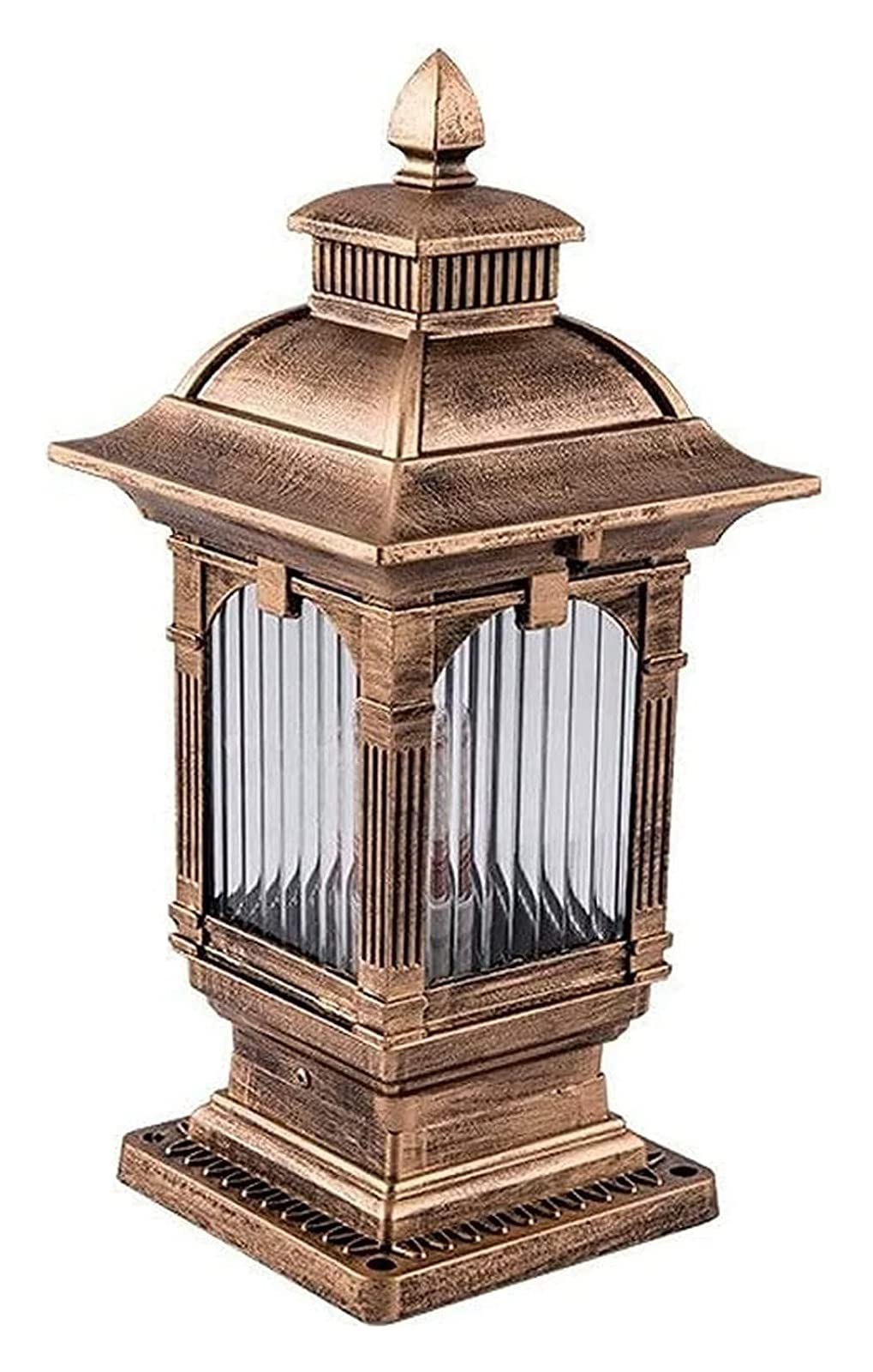 Lampione da cortile Luci da palo per esterni Luci da palo impermeabili Lampada a colonna stigma a risparmio energetico a LED Lampada da palo da giardino Impermeabile e antiruggine Recinzione stradale