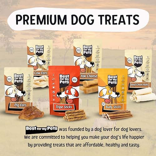 Miniatura 9 de Best For My Pets Golosinas masticables trenzadas para perros (6 pulgadas, 20 unidades) – Golosinas masticables de larga duración para mantener a los