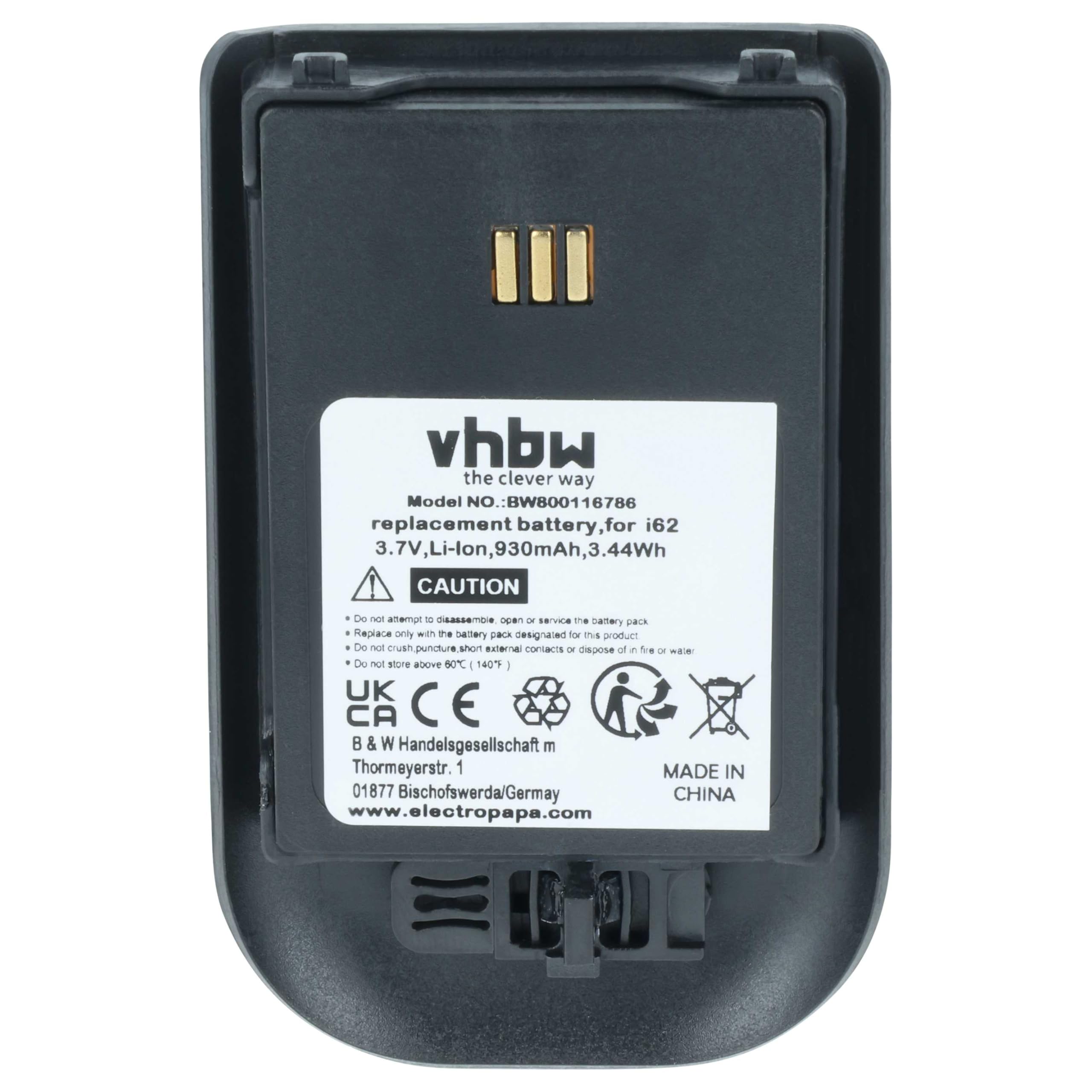 vhbw 10x batteria compatibile con Alcatel Omnitouch 8118, 8128 telefono fisso cordless (930mAh, 3,7V, Li-Ion) nero